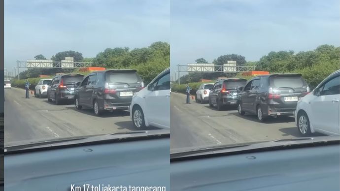 Terjadi kecelakaan beruntun yang melibatkan empat mobil pribadi di Tol Jakarta - Tangerang Km 17 pada Sabtu (11/4) pagi. Selalu hati-hati dan fokus dalam berkendara