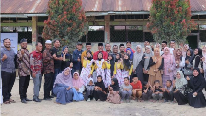 Kolaborasi Lintas Negeri Pulihkan Ruang Belajar MIN 4 Aceh Tamiang, Bangun Harapan Anak-anak Penyintas