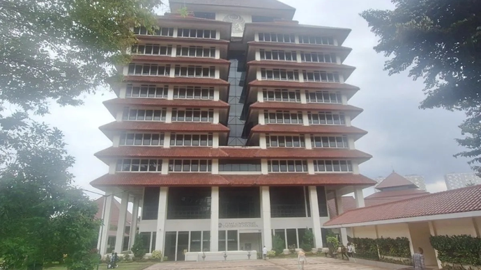 Gedung rektorat UI. ANTARA/Feru Lantara