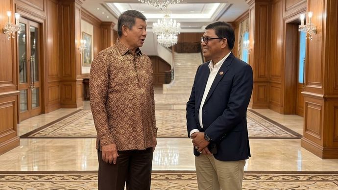 Hashim Djojohadikusumo Bersama Ketua Umum APPMGBI Abdul Rivai