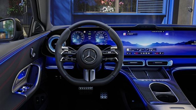 Interior Mercedes-Benz C-Class listrik terbaru. (Foto: Istimewa via ArenaEV)