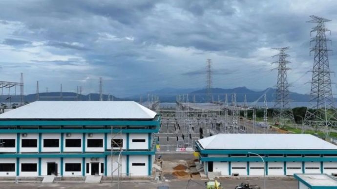 Pembangunan GITET Kalipuro di Banyuwangi, Jawa Timur. ANTARA/HO-PLN Jatim