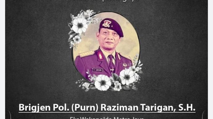 Eks Wakapolda Metro Jaya Brigjen Pol. Raziman Tarigan. 