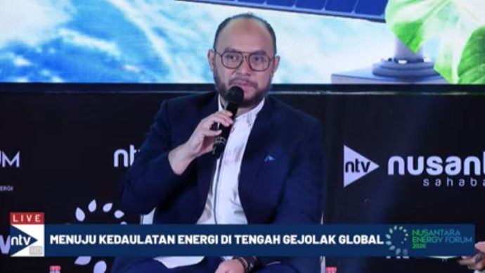Ketua Umum Asosiasi Pemasok Energi, Mineral, dan Batubara Indonesia (ASPEBINDO) Anggawira di Nusantara Energy Forum 2026
