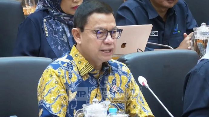 Tangkapan layar - Kepala BPOM Taruna Ikrar menyampaikan paparan dalam rapat dengar pendapat (RDP) bersama Komisi IX DPR RI di Jakarta, Senin (20/4/2026). ANTARA/Tri Meilani Ameliya