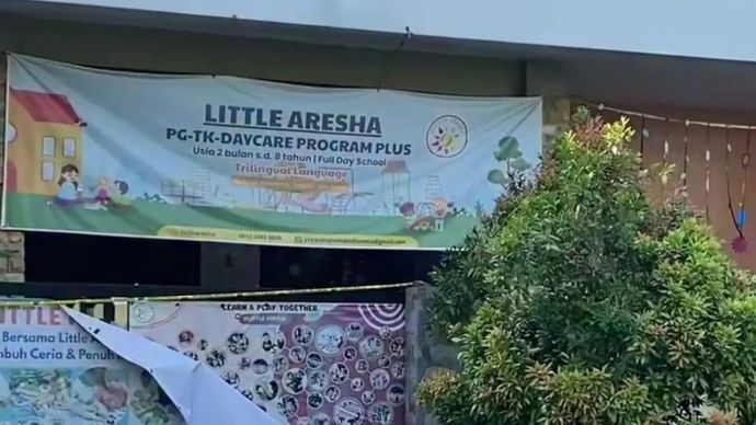 Daycare Little Aresha, Kota Yogyakarta, tempat penitipan anak yang digerebek polisi pada Jumat 24 April 2026. ANTARA/HO-Foto capture daycare