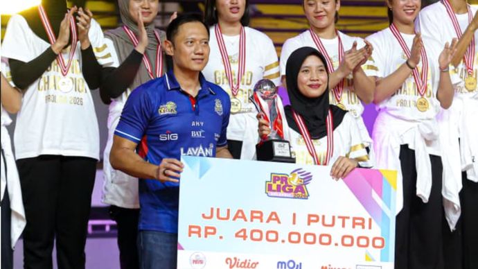 Tim Jakarta Pertamina Enduro (JPE) berhasil mempertahankan gelar juara Proliga 2026 setelah mengalahkan Gresik Phonska Plus Pupuk Indonesia pada rangkaian grand final yang berlangsung pada 24&ndash;26 April 2026 di GOR Amongrogo, Yogyakarta. JPE berhasil mengunci gelar dalam dua leg dengan kemenangan 3-1 dan 3-0.