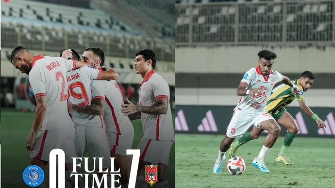 Malut United kembali ke jalur kemenangan setelah menggilas PSBS Biak dengan skor 7-0 pada pekan 30 BRI Super League di Stadion Maguwoharjo, Sleman, Selasa waktu setempat.