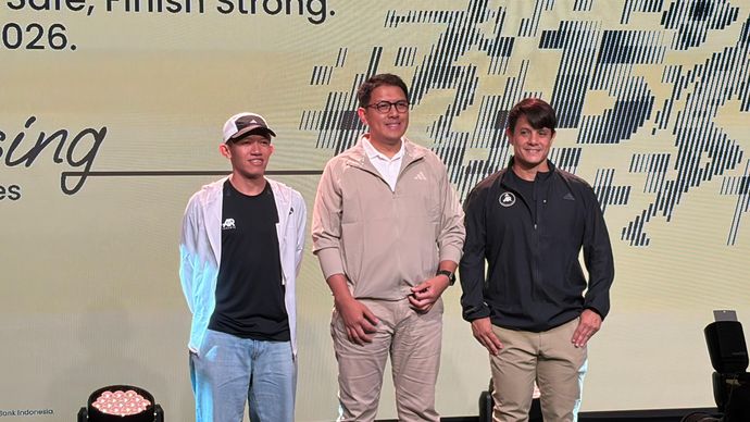 Bambang Irawan, Project Director Maybank Marathon; Coach Dodit, Running Coach; dan Matias Ibo, Sport Science Coach