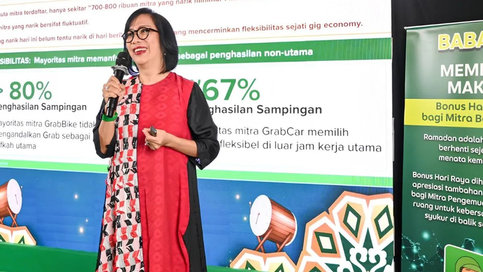 Chief Executive Officer Grab Indonesia Neneng Goenadi. (ANTARA/HO-Grab)