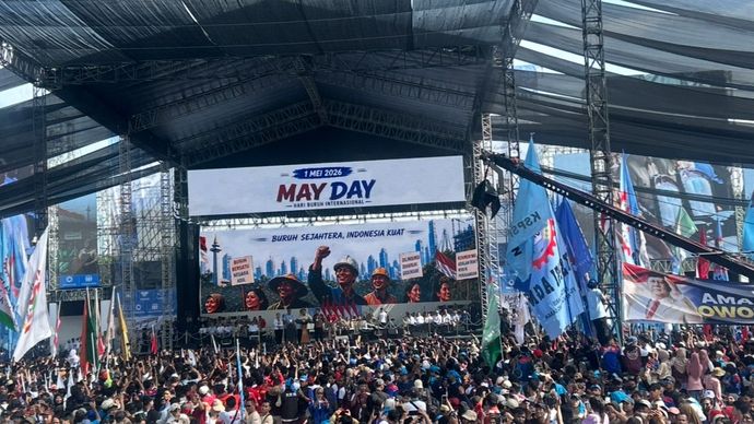 Prabowo Subianto di May Day atau Hari Buruh