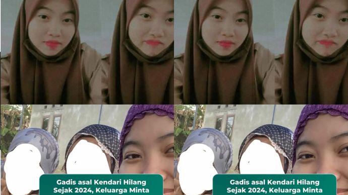 Seorang gadis bernama Wakif Azizah (20), beralamat di Lorong Tabassi, Jalan Kapten Pierre Tendean, Kelurahan Baruga, Kecamatan Baruga, Kota Kendari, Sulawesi Tenggara (Sultra), dilaporkan hilang.