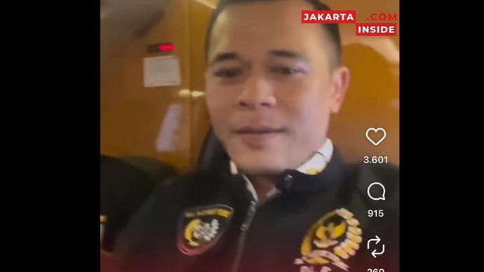 Pria diduga staf khusus Bamsoet. 