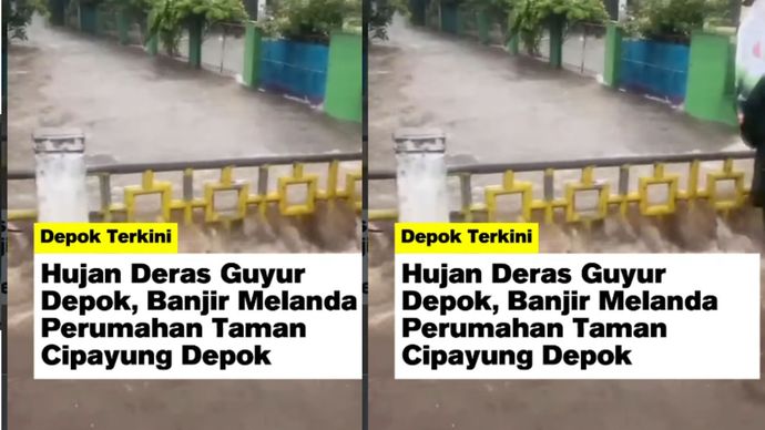 depok diterjang banjir