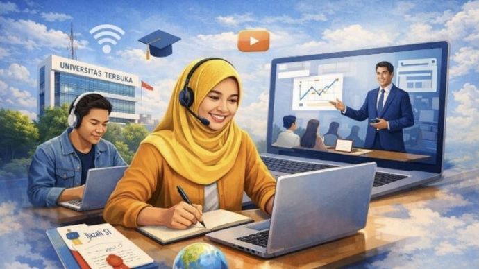 Universitas Terbuka (UT) memperkokoh posisinya sebagai pionir pendidikan jarak jauh di Indonesia dengan menjadi kampus negeri yang memiliki jumlah mahasiswa terbanyak, yakni 768.248 orang per Mei 2026. 