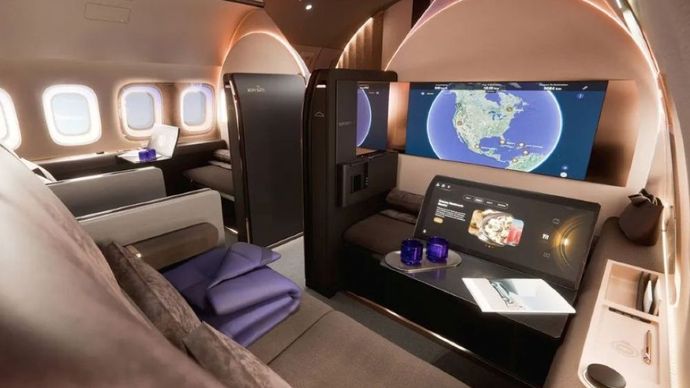 BMW mengubah Airbus A321 menjadi jet super mewah. (Foto: Istimewa via Carscoops) 