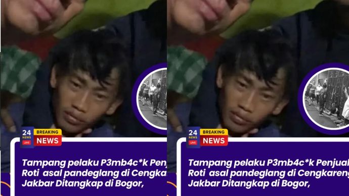 pembacok pria di Cengkareng