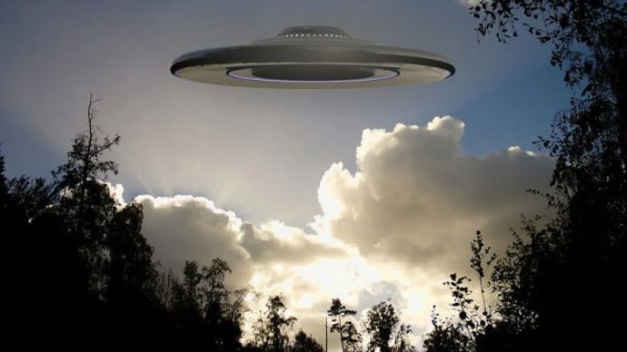 Ilustrasi UFO.