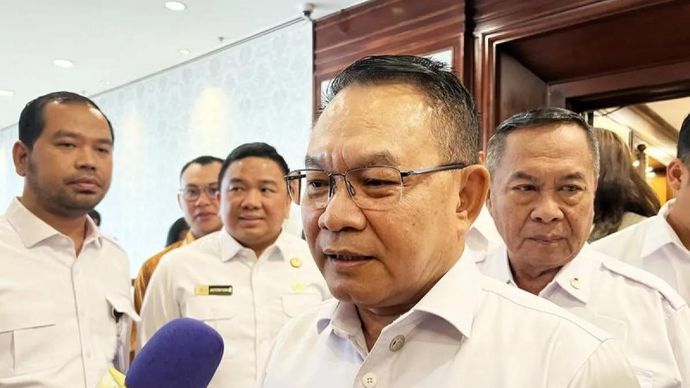 Kepala Staf Kepresidenan (KSP) Dudung Abdurachman memberi keterangan ketika ditemui di Jakarta, Kamis (30/4/2026). ANTARA/Putu Indah Savitri/aa.