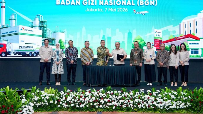 Pertamina Gandeng BGN Kembangkan Bahan Bakar Pesawat Rendah Emisi dari Minyak Jelantah