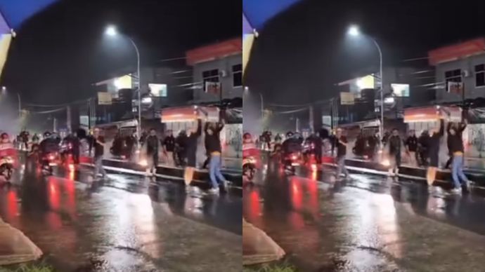 Suporter Persib dan Persija Bentrok di Bogor