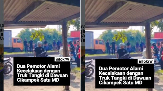 Pemotor Tewas di Dawuan Cikampek