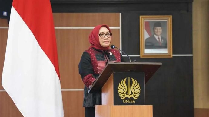 Menteri Pemberdayaan Perempuan dan Perlindungan Anak Arifah Fauzi menghadiri kegiatan Rector's Expressions (REx) Chapter 3 bertema 