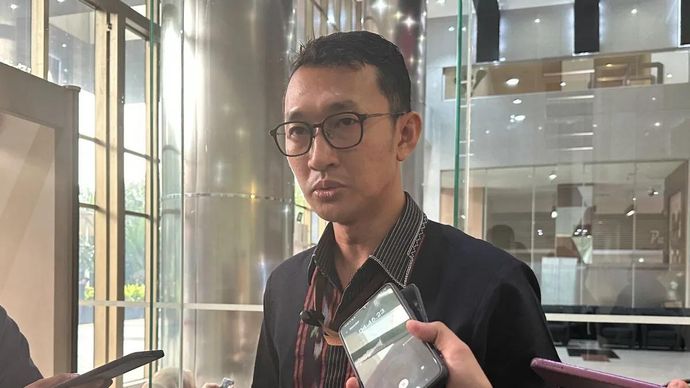 Juru Bicara Komisi Pemberantasan Korupsi Budi Prasetyo memberikan keterangan di Gedung Merah Putih KPK, Jakarta, Jumat 08 Mei 2026. ANTARA/Rio Feisal