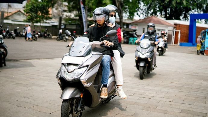 Peserta Suzuki Burgman Fun Rally 2026. (Foto: Istimewa/SIS) 