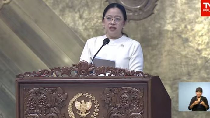 Ketua DPR RI Puan Maharani dalam rapat paripurna, Selasa, 12 Mei 2026. 