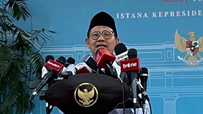 Menteri Koordinator Bidang Pemberdayaan Masyarakat (Menko PM) Muhaimin Iskandar menghadiri rapat terbatas bersama Presiden Prabowo Subianto di Kompleks Istana Kepresidenan, Jakarta, Selasa 12 Mei 2026. ANTARA/Fathur Rochman