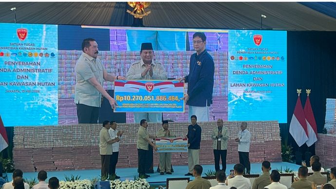 Prabowo Saksikan Langsung Penyerahan Denda Administratif 10,2 T dan Penyelamatan Keuangan Negara