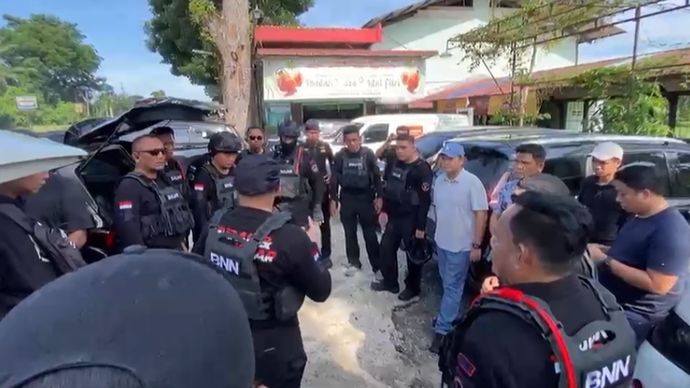 BNN Gerebek Kampung Narkoba Pimpinan Wawan di Sumut
