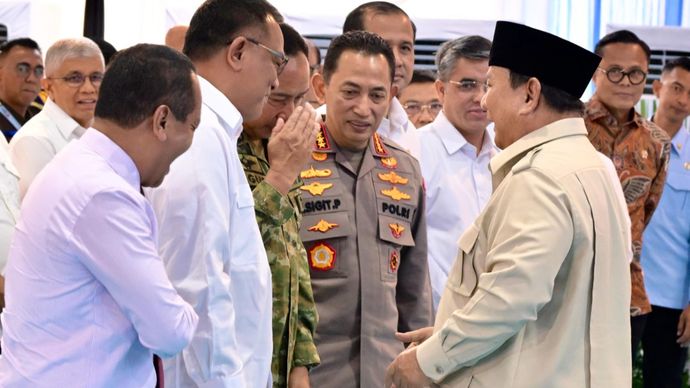 Panglima TNI Dampingi Presiden RI Pada Kegiatan Penyerahan Hasil Kerja Satgas PKH