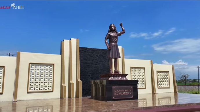 Presiden RI Prabowo Subianto di Peresmian MuseumMarsinah di Desa Nglundo, Nganjuk, Jawa Timur