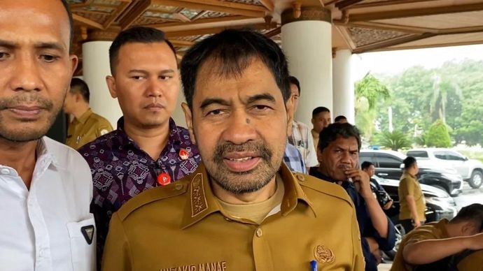 Gubernur Aceh Muzakir Manaf atau Mualem. ANTARA/Rahmat Fajri.