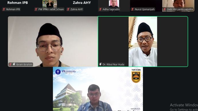 Webinar yang digelar IPNU Jabar. 