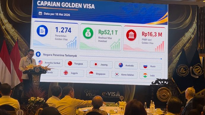 Direktur Jenderal Imigrasi Hendarsam Marantoko mengatakan program Golden Visa yang diluncurkan pemerintah sejak 2024 menjadi salah satu jalur untuk menarik talenta global diaspora dan investor agar dapat berkontribusi bagi Indonesia