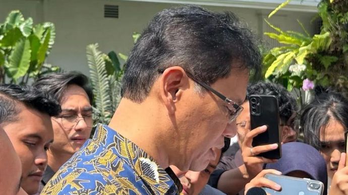 Menteri Keuangan (Menkeu) Purbaya Yudhi Sadewa di Istana Kepresidenan, Jakarta, Kamis (21/5/2026). ANTARA/Maria Cicilia Galuh