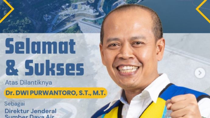 Eks Dirjen SDA Kementerian PU Dwi Purwantoro 