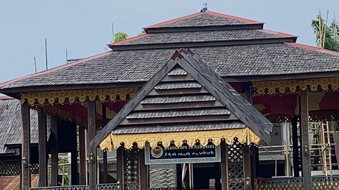 Istana Kedatuan Luwu di pusat kota Palopo, Sulawesi Selatan 