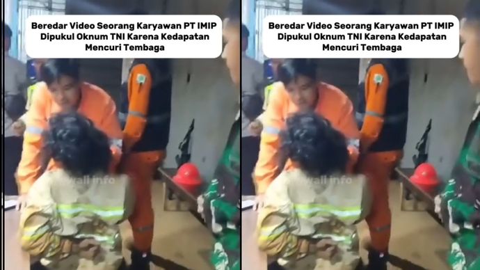 Oknum TNI Pukul Karyawan PT IMIP