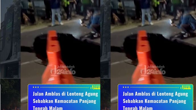 Jalan Amblas di Lenteng Agung