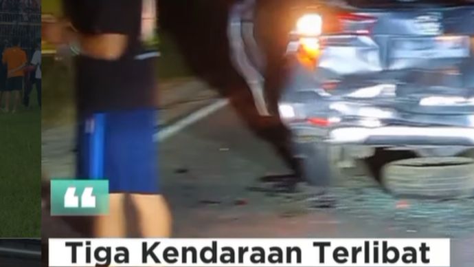 Kecelakaan Beruntun di  Bojonegoro, Tiga Kendaraan Ringsek