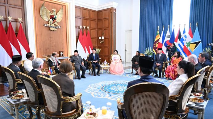 Prabowo Terima Delapan Duta Besar Negara Sahabat di Istana 