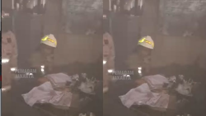VIDEO: kebakaran Hantam Bangunan Ruko di Kemayoran