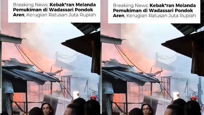 Kebakaran Hantam Perumahan di Pondok Aren Pagi Ini