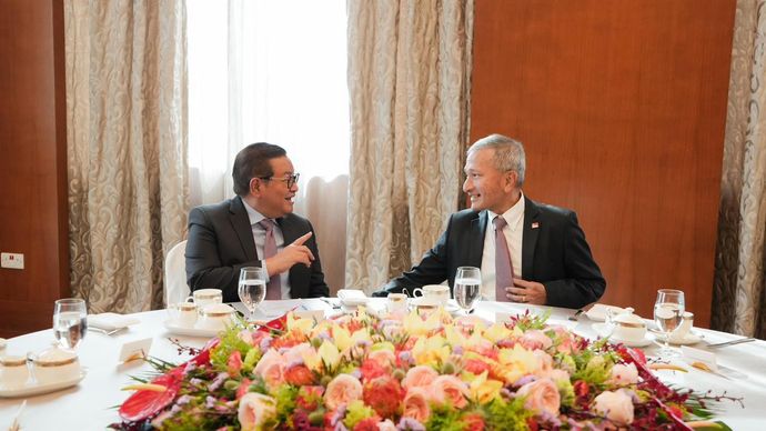 Pramono bertemu dengan dua Menteri Singapura