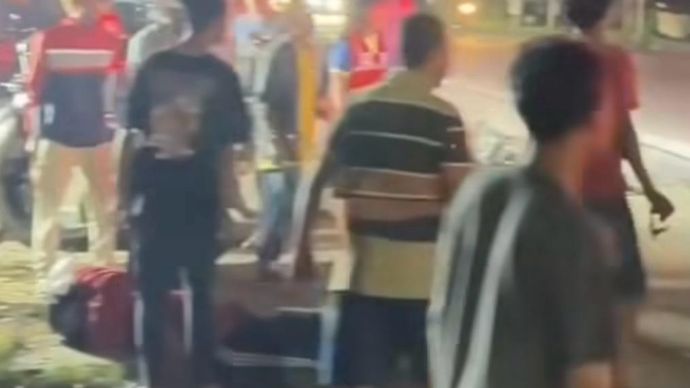 Kecelakaan dua motor di Brebes, Jawa Tengah. 