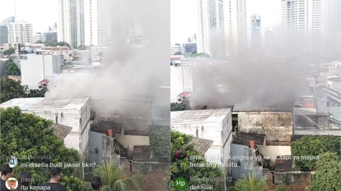 Kebakaran di Karet Kuningan Jaksel